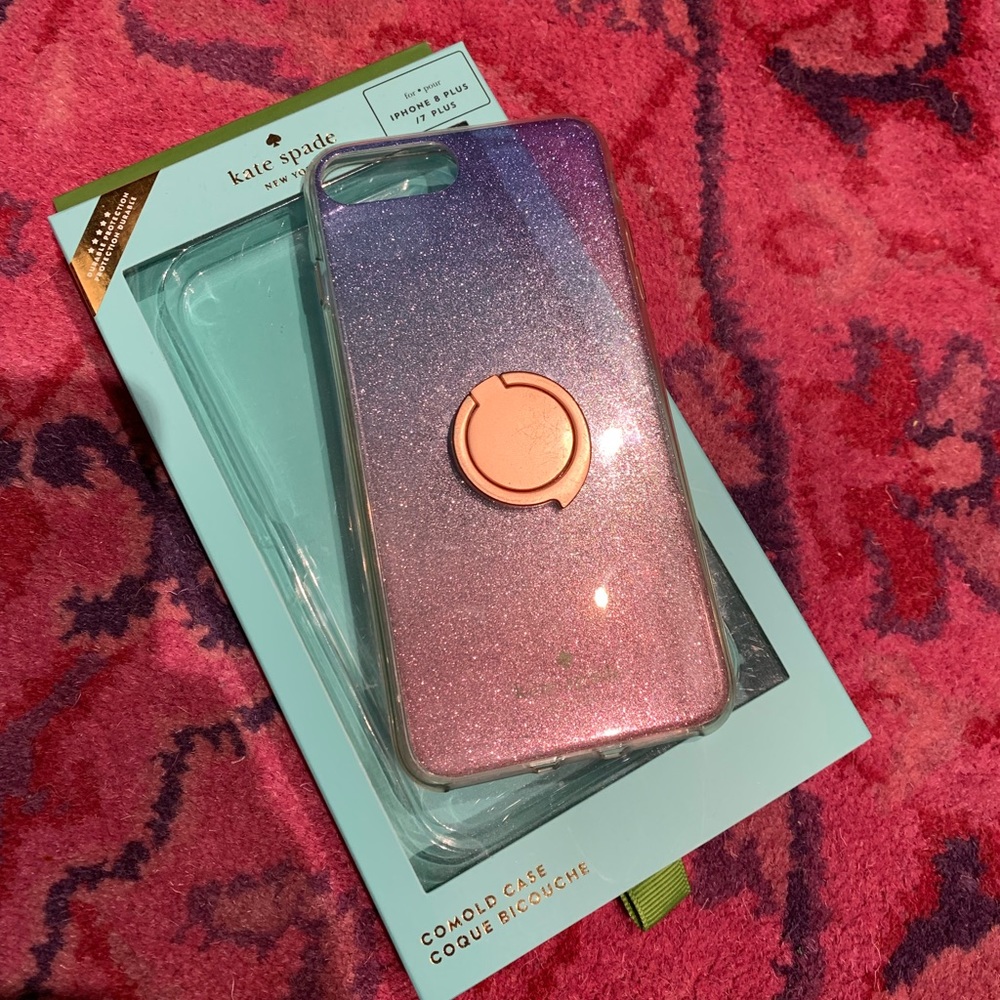 Kate Spade iPhone case glitter ombré